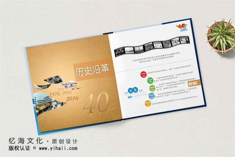 昆明憶海文化-企業(yè)四十周年紀(jì)念冊(cè)前言-生態(tài)環(huán)境保護(hù)公司40周年畫(huà)冊(cè)序言